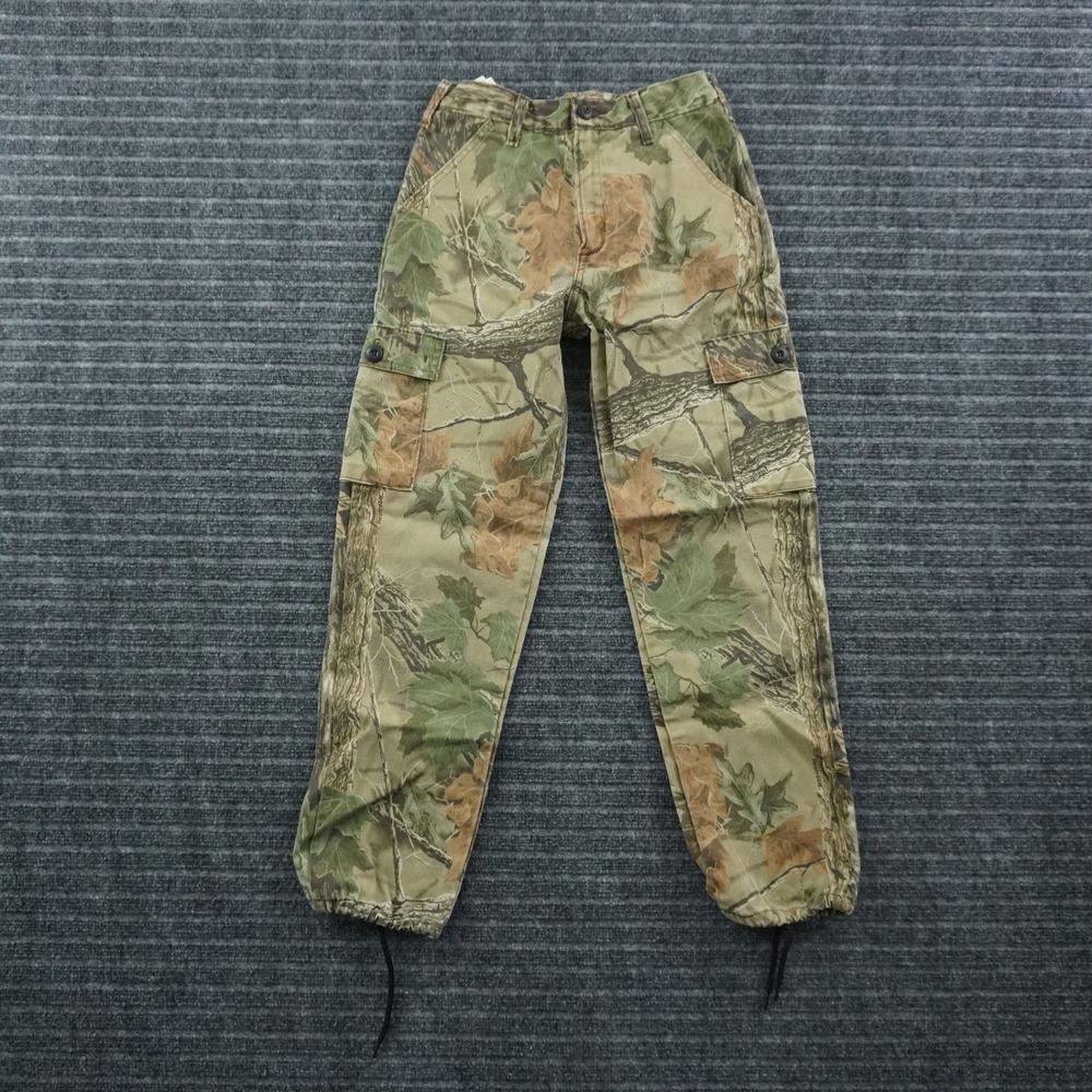 Liberty Cargo Pants Youth XL Green Realtree Camo Adjustable Waist Made in USA